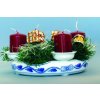 Adventný svietnik 4 sviečky cibuľový porcelán Dubí