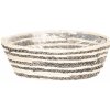 Clayre & Eef Béžovo hnedý pletený košík / obal na kvety - Ø 26 * 8 cm - Clayre & Eef