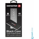 Swissten Black Core Slim Power Bank 15000 mAh