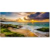 Foto obraz fotografie na skle Západ slnka mora 100x50 cm