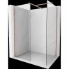 Mexen Kioto sprchová stena Walk-in 85 x 70 cm, transparentná, ružové zlato - 800-085-202-60-00-070