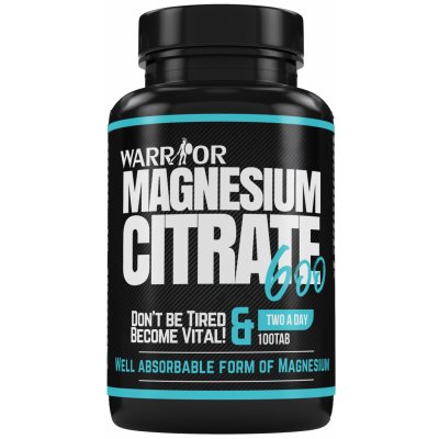 Warrior - Magnesium Citrate 600 - Magnézium citrát 100 tab