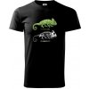ChameleON_OFF (Hana-creative) - Klasické pánske tričko vyššej gramáže - 3XL ( Čierna )