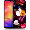 Picasee silikónový čierny obal pre Xiaomi Redmi Note 7 - Flowers and Berries