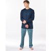 Gina Pánske dlhé pyžamo 79205P sladkého drievka mesiac XXXL