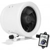 Potrubný ventilátor Dalap MF 125 EC s úsporným motorom a regulátorom otáčok, Ø 125 mm