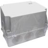 Pawbol Hlboká montážna krabica na povrch s prechodkami 190x140x140 IP65 sivá S-BOX 406H