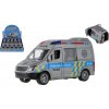 Teddies Auto polícia plast 12cm na zotrvačník