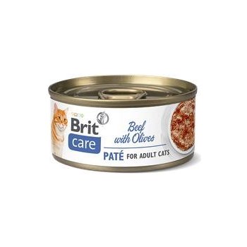 BRIT CARE cat ADULT BEEF paté olives 70 g