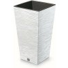 Prosperplast kvetináč Furu Square bielý 29,5 cm