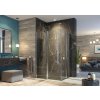 Aquatek GLASS R34 Rohový sprchový kút 120x90x195cm, 2-krídlové dvere, chróm, sklo frost AQ GLASSR34CH120X9063