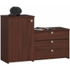 Ak furniture Skriňa na topánky s komodou S16 wenge