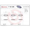 Sada brzdových platničiek, vždy 4 kusy v sade BREMBO P 59 095 (P59095)