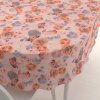 Biante Teflónový oválny obrus TF-062 Ruže na lososovo ružovom 60x100 cm