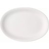 BAUSCHER Smart Tanier plytký oválny zvýšený okraj 40 mm 372 mm biely 6 ks