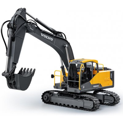 DoubleE RC bagr VOLVO EC160E 17 kanálů LED zvuky RTR sada app na programování 1:16