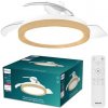 Stropný ventilátor so svetlom LED 2700–6500K drevo IP20 PHILIPS Bliss 8721103128294