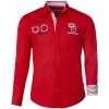 Carisma košeľa pánska dlhý rukáv slim fit červená 8004