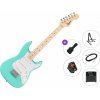 Fender Squier Mini Stratocaster MN Premium SET Sea Foam Green Elektrická gitara