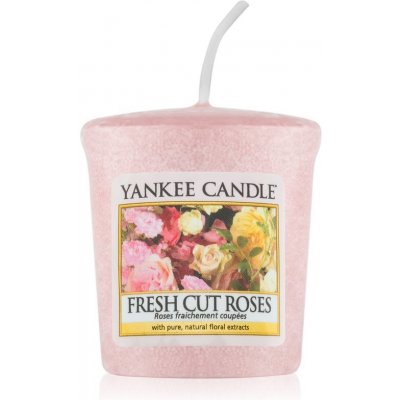 Yankee Candle Fresh Cut Roses votívna sviečka 49 g