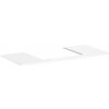 Hansgrohe Xelu Q doska pod umývadlo 118 x 55 cm biela vysoký lesk 54111050