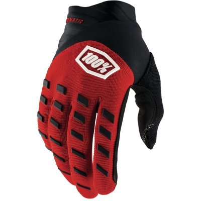 Motokrosové rukavice 100% Airmatic červená/čierna červená/čierna - XL