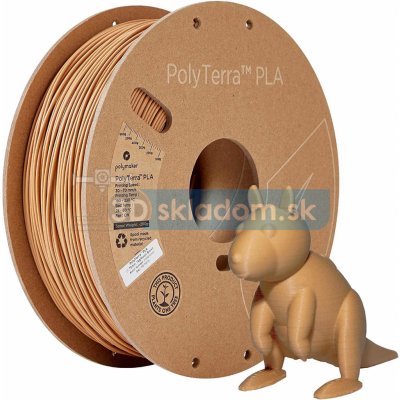Polymaker PLA PolyTerra BLEDO-HNEDÁ 1,75mm 1 kg