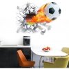 3D Nálepka na stenu Futbalová lopta Rozmer: 50 x 70cm