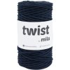 MILA macramé šňůra TWIST 3mm Granátová