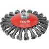 Kartáč rotační nerezový M14 průměr 125 mm YATO YT-4764