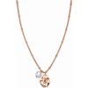 Rosefield Ružovo pozlátený náhrdelník s príveskami Toccombo JTNPRG-J447