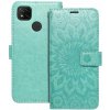 Puzdro / obal pre Xiaomi Redmi 9C / 9C NFC zelené / mandala - kniha Forcell MEZZO Book