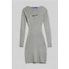 ŠATY KARL LAGERFELD JEANS KLJ KNITTED BODY DRESS MID GREY HEATHER