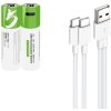 Smartools AA dobíjacia batéria 1,5V, 2600mWh, Li-Ion, USB-C dobíjanie, 1200 cyklov, 2 kusy v balení 661383