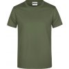 James & Nicholson Tričko JN 790, krátký rukáv, pánské COT02079055015-olive Olivová 5XL