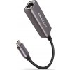 AXAGON ADE-TRC, USB-C 3.2 Gen 1 - Gigabitová sieťová karta Ethernet, automatická inštalácia, titánovo šedá