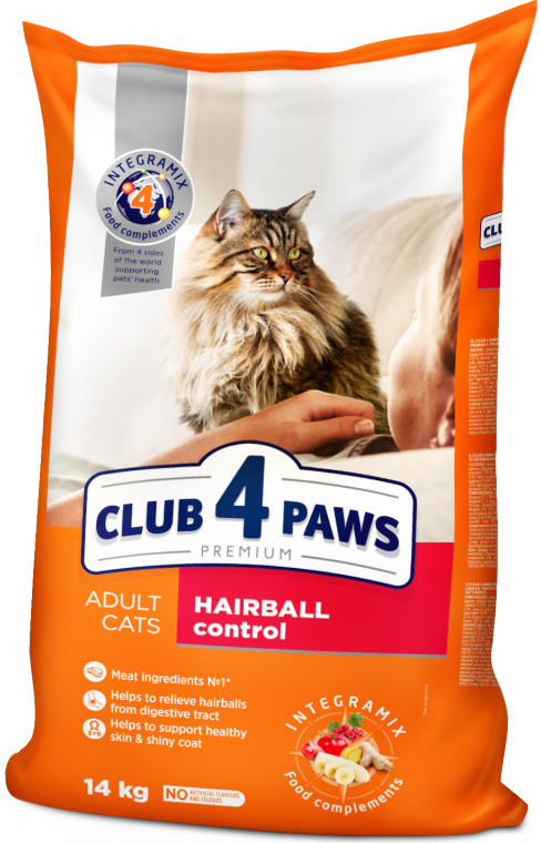 Club4Paws premium Hairball control 14 kg