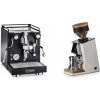 La Pavoni Cellini Classic, black + Eureka Mignon Single Dose, White & Oak