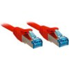LINDY 47165 RJ45 sieťové káble, prepojovacie káble CAT 6A S/FTP 3.00 m červená 1 ks; 47165