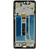 LCD display + dotyková doska + predný kryt pre Motorola Moto G75, grey (Service Pack)