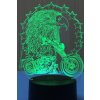 Beling Detská lampa, Orol na motorke, 7 farebná QS273