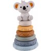 WOOPIE Senzorická skladacia pyramída a hryzátko Koala
