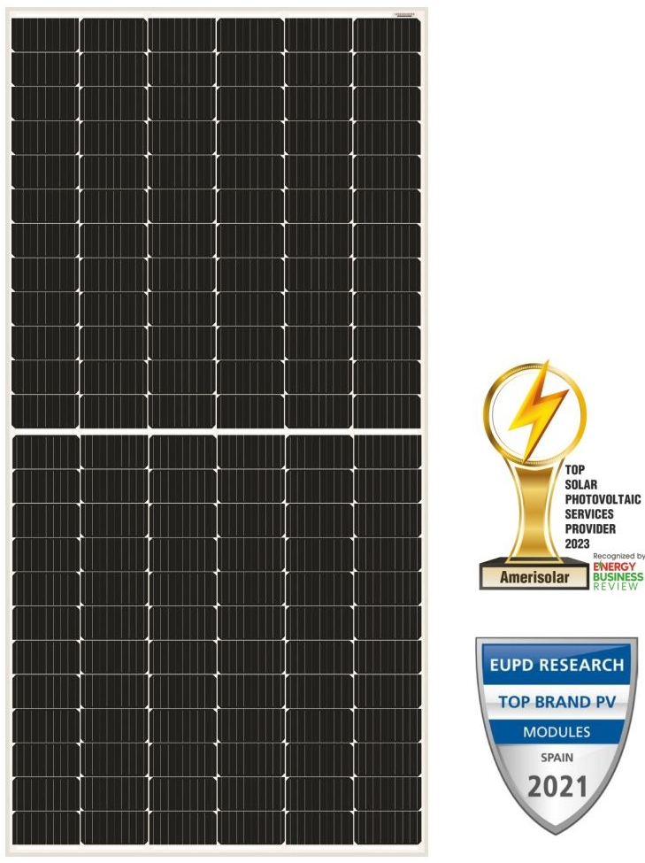 Solarmi solární panel Amerisolar Mono 550 Wp 144 článků MPPT 38V AS-7M144-HC-S-550