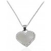 Dámsky náhrdelník perlové srdce so zirkónmi Valentín S958100