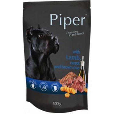 PIPER ADULT 500g kapsička pre psov jahňa, mrkva a hnedá ryža