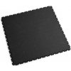 Čierna plastová PVC záťažová dlažba Fortelock XL ECO (hadia koža) - dĺžka 65,3 cm, šírka 65,3 cm, výška 0,4 cm
