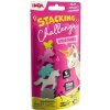 Haba Dynamická zábavná hra Stacking Challenge Jednorožci 5 figúrok 300 zadaní