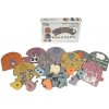 Adam Toys Náučné drevené puzzle - počítanie Adam Toys