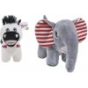 PELUX plyšová zebra, slon 23,5cm-PELUX