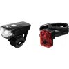 Predné a zadné svetlo na bicykel Falcon Eye DUO BLAZE, 130lm/ 5lm, Micro-USB nabíjateľné - SET